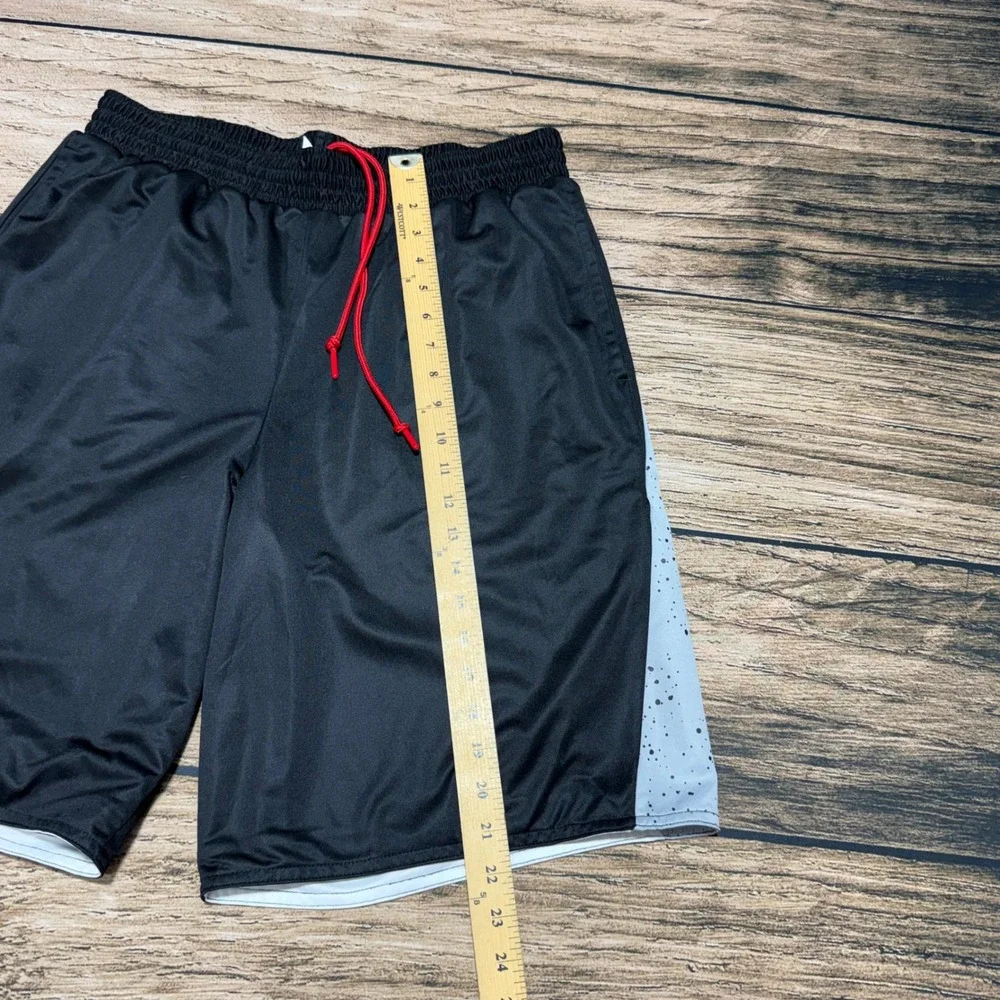Jordan Basketball Shorts Mens XL Black Grey Red Speckle Jumpman AA2140-013